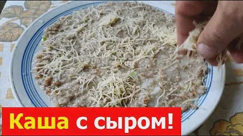 241018 Сытная пшеничная каша! С сыром луком сливочным маслом и специями Кулеш из пшеничной крупы Сыр