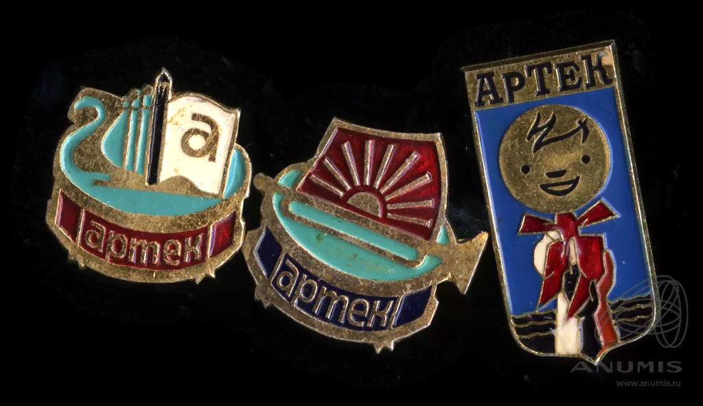 Лот значков «Артек». 3 шт