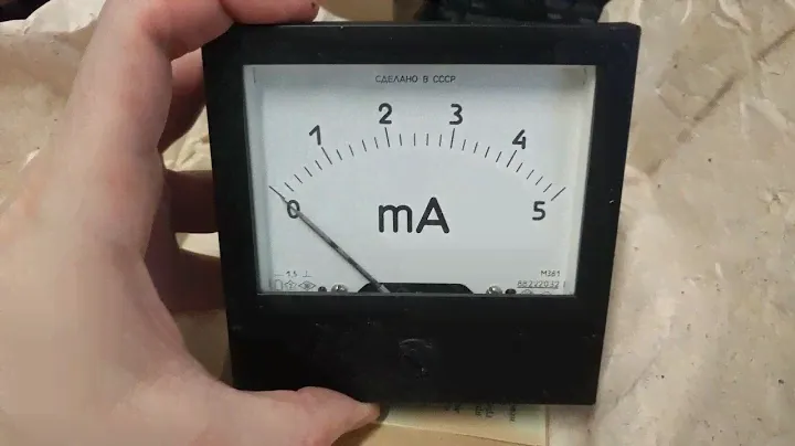 Распаковка миллиамперметра 1988г, 36лет в родной упаковке
